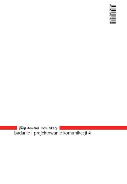 okładka Badanie i projektowanie komunikacji 4 książka