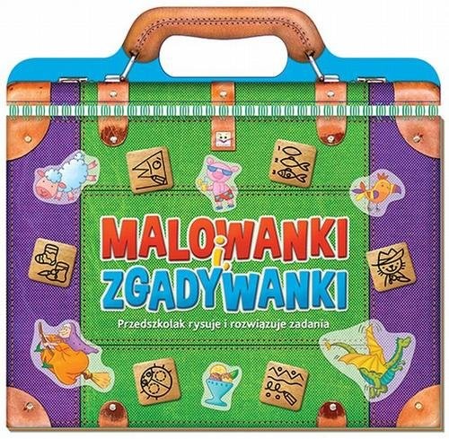 okładka Malowanki i zgadywanki Przedszkolak rysuje i rozwiązuje zadania książka