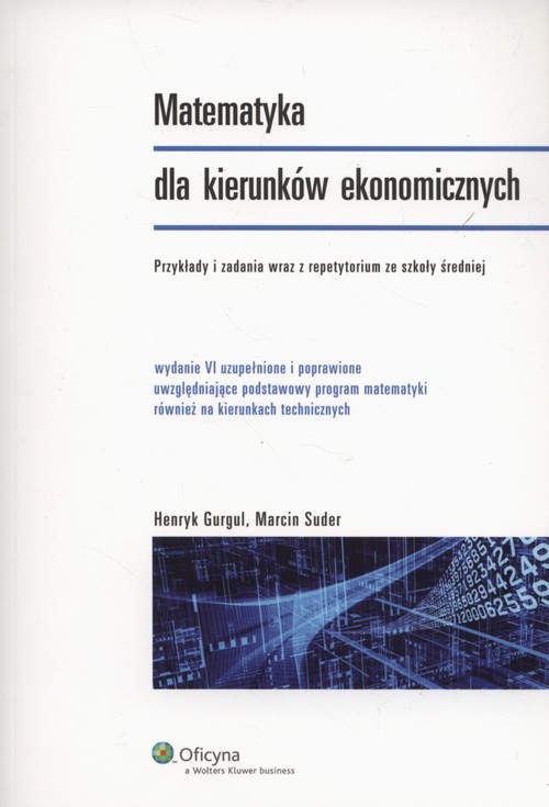 okładka Matematyka dla kierunków ekonomicznych książka | Henryk Gurgul, Marcin Suder