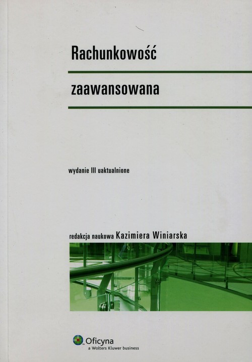 okładka Rachunkowość zaawansowana książka