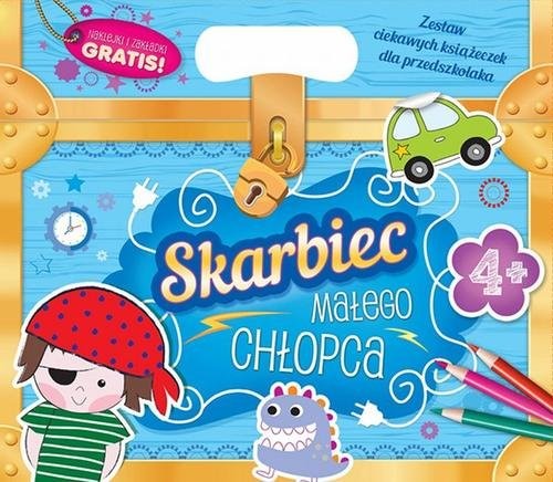 okładka Skarbiec małego chłopca Zestaw ciekawych książeczek dla przedszkolaka książka