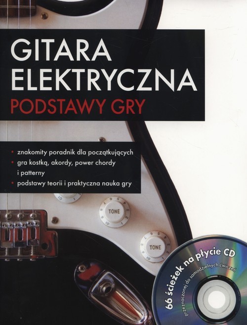 okładka Gitara elektryczna + CD Podstawy gry książka