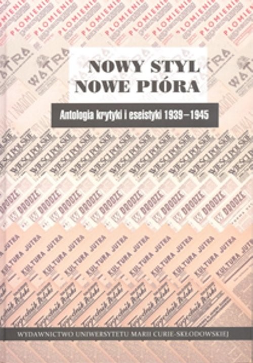 okładka Nowy styl, nowe pióra książka