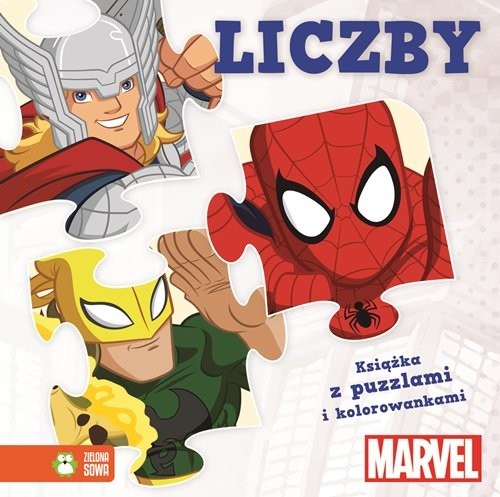 okładka Avengers z puzzlami Liczby książka