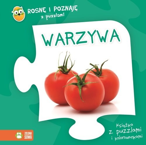 okładka Rosnę i poznaję z puzzlami Warzywa książka