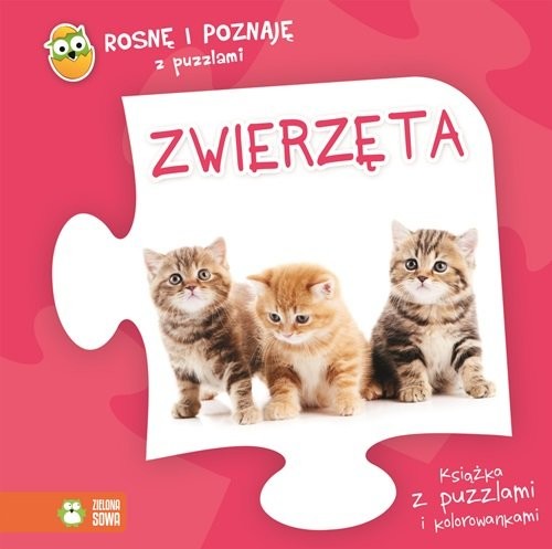 okładka Rosnę i poznaję z puzzlami Zwierzęta książka