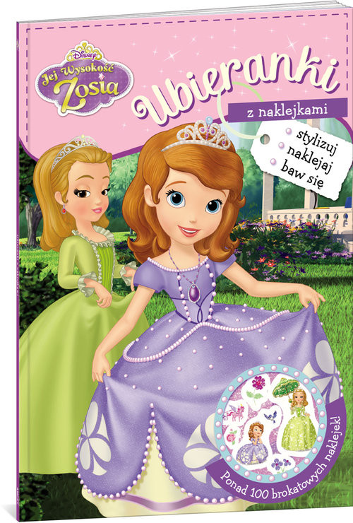 okładka Jej Wysokość Zosia Ubieranki z naklejkami książka