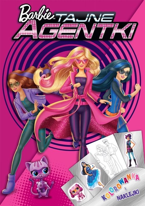 okładka Barbie Tajne Agentki. Kolorowanka i naklejki DPN-108 książka