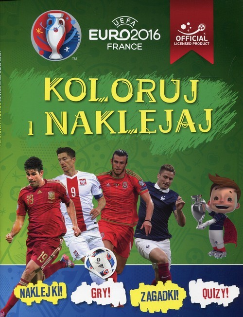 okładka UEFA EURO 2016 Koloruj i naklejaj książka