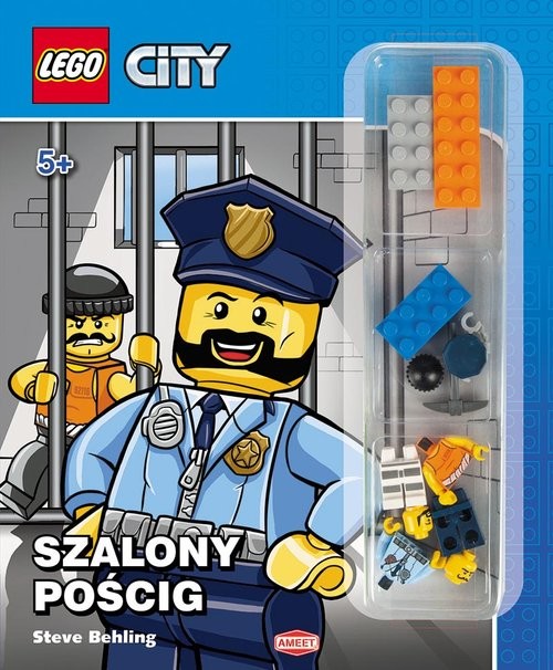 okładka Lego City Szalony pościg książka | Behling Steve