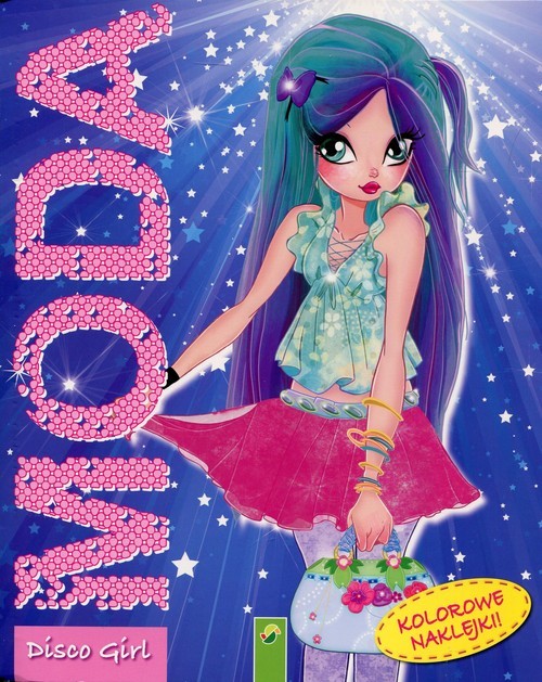 okładka Moda Disco Girl Kolorowe naklejki książka