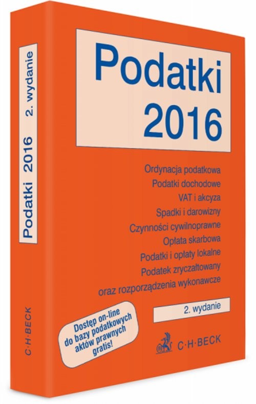 okładka Podatki 2016 książka