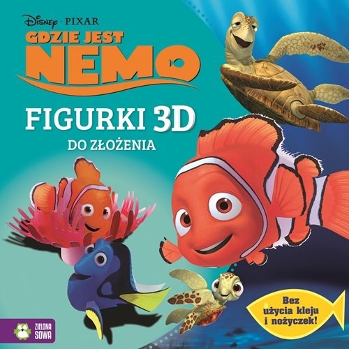 okładka Figurki 3D Wypychanki Gdzie jest Nemo? Disney książka