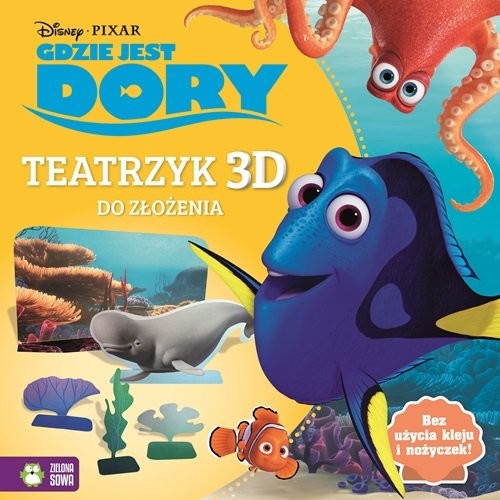 okładka Teatrzyk 3D Wypychanki Gdzie jest Dory? Disney książka