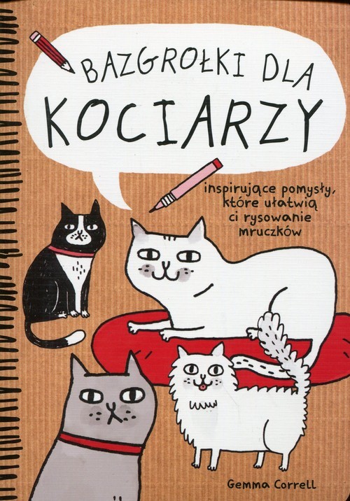 okładka Bazgrołki dla kociarzy książka | Gemma Correll