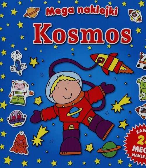 okładka Kosmos Mega naklejki książka
