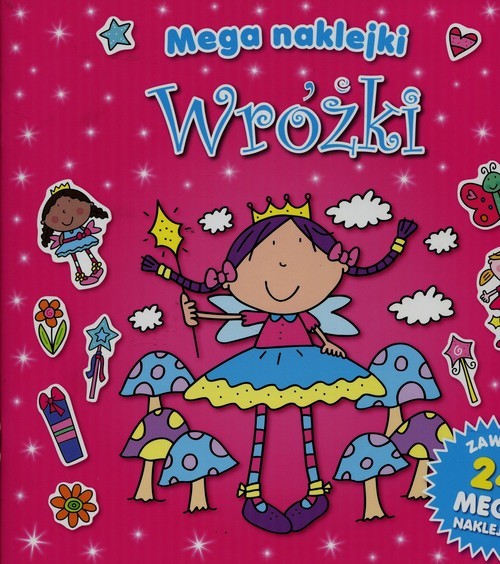 okładka Wróżki Mega naklejki książka