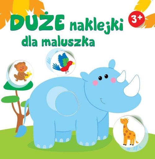 okładka Duże naklejki dla maluszka - Nosorożec książka