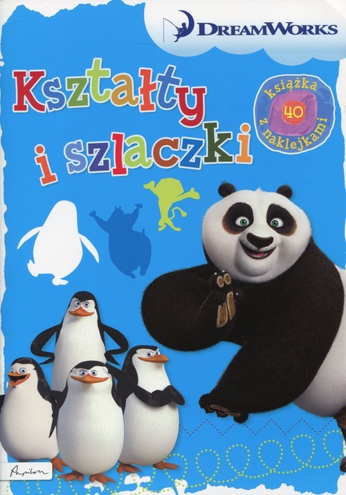 okładka Dream Works Kształty i szlaczki Książka z naklejkami książka