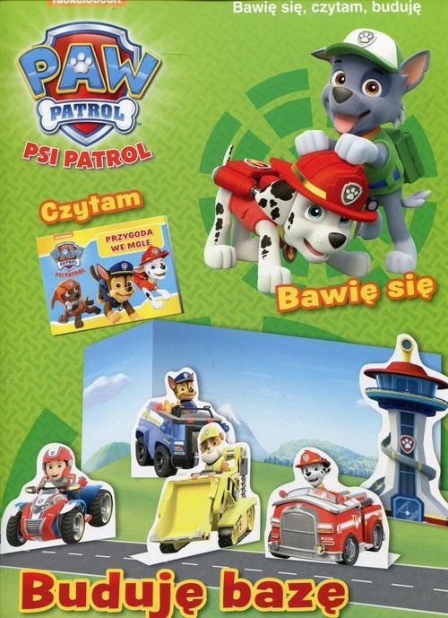 okładka Psi Patrol Bawię się, czytam, buduję Buduję bazę książka