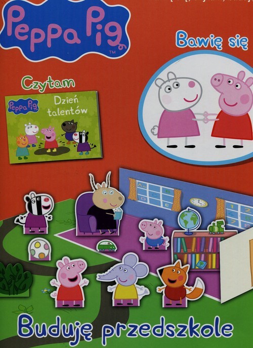 okładka Peppa Pig Bawię się czytam buduję nr 6 Buduję przedszkole książka