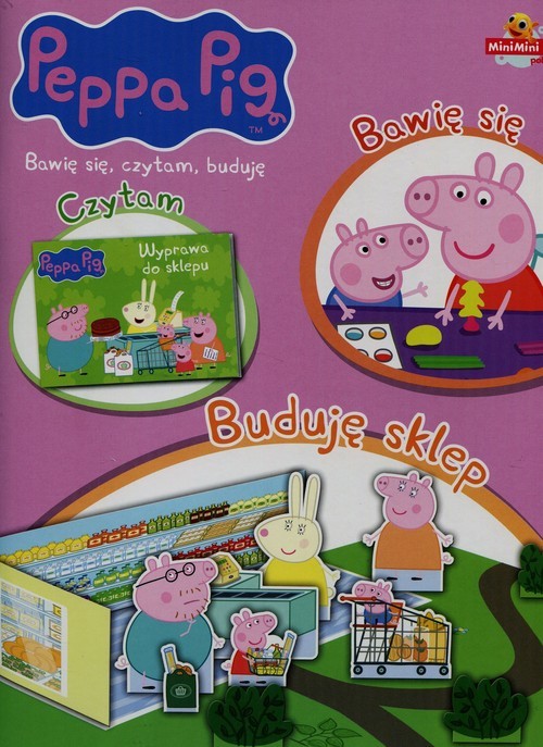 okładka Peppa Pig Bawię się czytam buduję nr 3 Buduję sklep książka