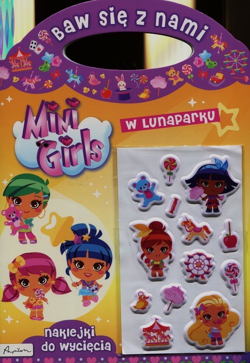 okładka Baw się z nami Mini Girls W lunaparku książka
