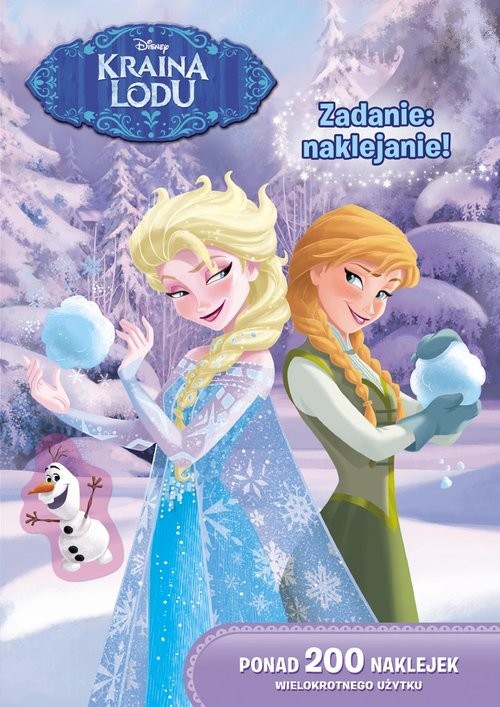 okładka Kraina Lodu Zadanie: naklejanie! książka