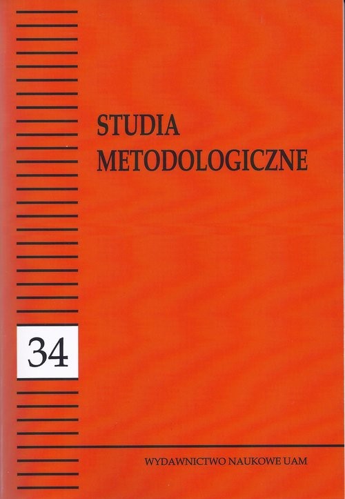okładka Studia Metodologiczne nr 34 książka