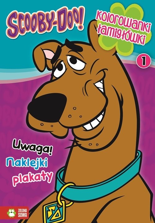okładka Kolorowanki łamigłówki 1 Scooby-Doo książka