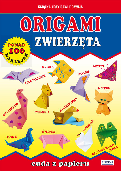 okładka Origami Zwierzęta Cuda z papieru książka | Beata Guzowska, Jacek Mroczek