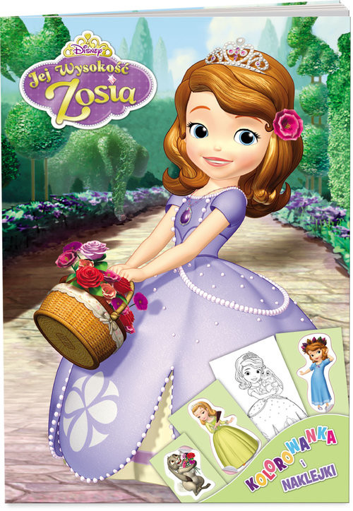 okładka Jej Wysokość Zosia Kolorowanka i naklejki książka