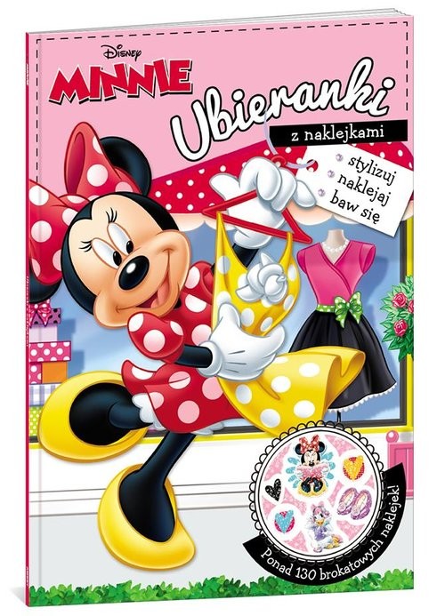 okładka Minnie Ubieranki z naklejkami książka