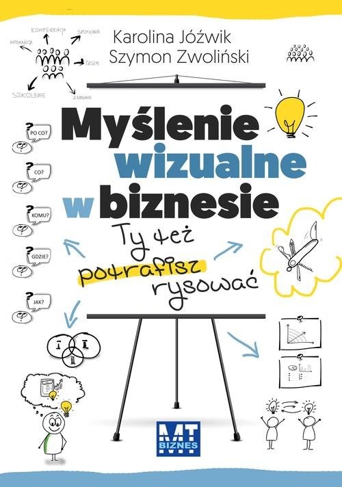 okładka Myślenie wizualne w biznesie Ty też potrafisz rysować książka | Jóźwik Karolina