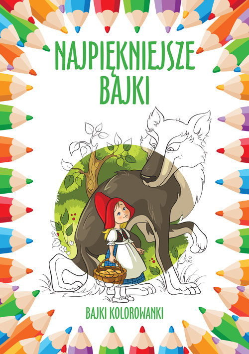 okładka Najpiękniejsze bajki Bajki kolorowanki książka