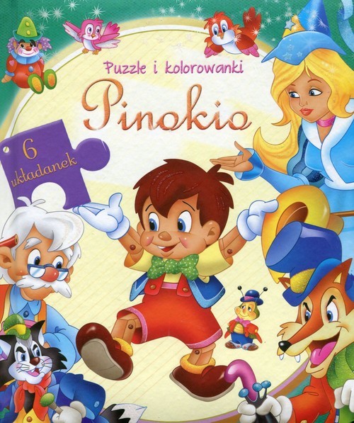 okładka Pinokio Puzzle i kolorowanki książka