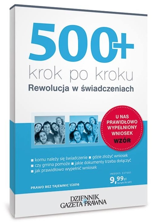 okładka 500+ krok po kroku Rewolucja w świadczeniach książka | Michalina Topolewska