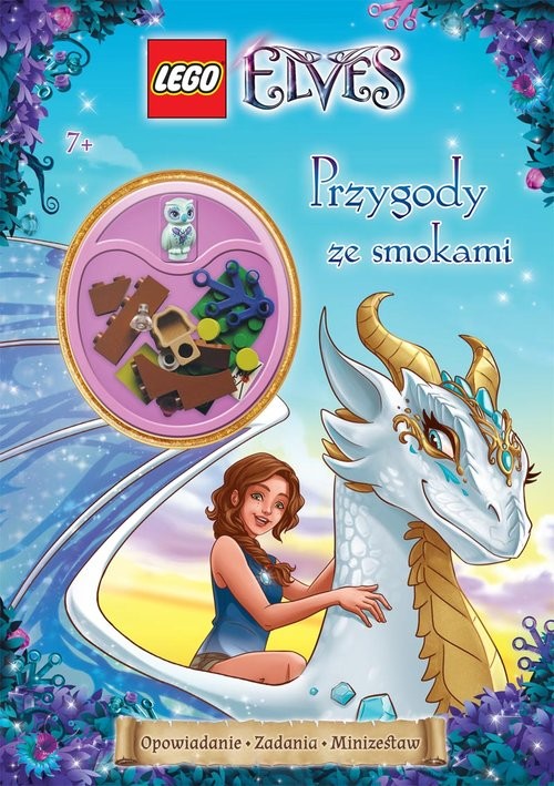 okładka Lego Elves Przygody ze smokami książka