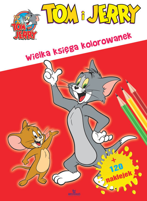 okładka Tom i Jerry Wielka księga kolorowanek książka