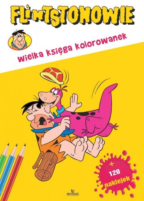 okładka Flintstonowie Wielka księga kolorowanek książka