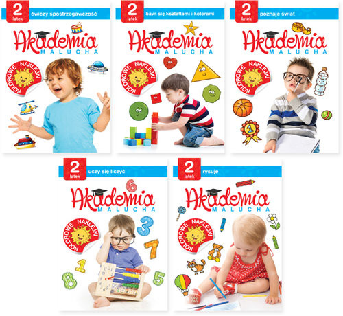 okładka Akademia malucha Pakiet 2-latka ( części 1-5 ) książka