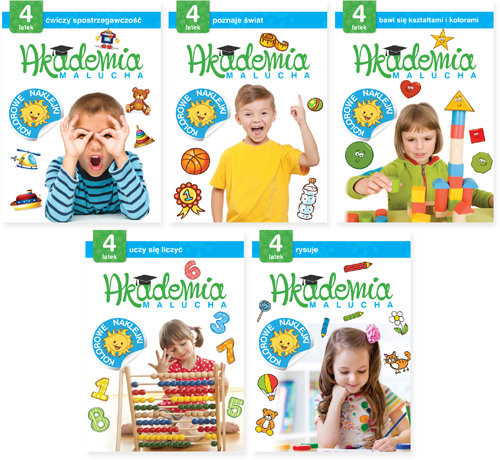 okładka Akademia malucha Pakiet 4-latka ( części 1-5 ) książka | Opracowania Zbiorowe