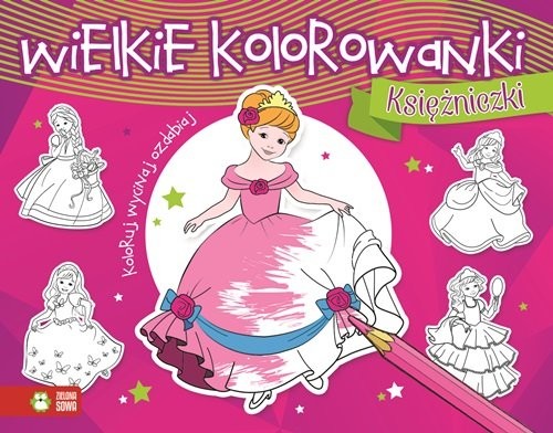 okładka Wielkie kolorowanki Księżniczki książka