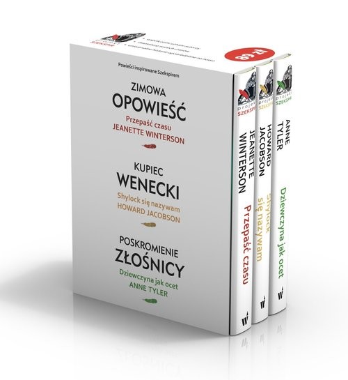okładka Zimowa opowieść / Poskromienie złośnicy / Kupiec wenecki pakiet książka | Jeanette Winterson, HOWARD JACOBSON, Anne Tyler