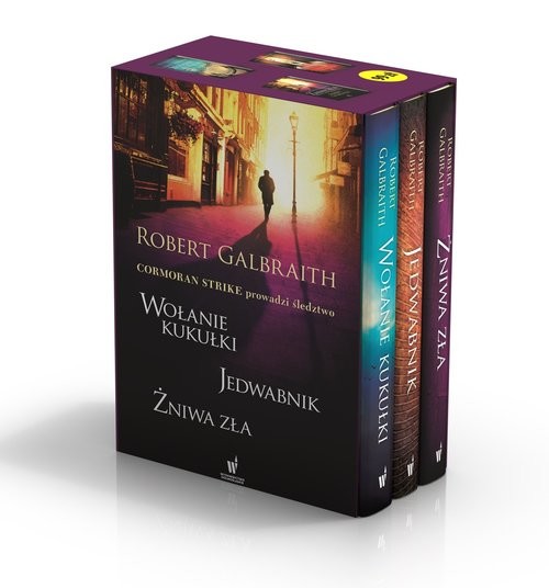 okładka Wołanie kukułki / Jedwabnik / Żniwa zła pakiet książka | Robert Galbraith