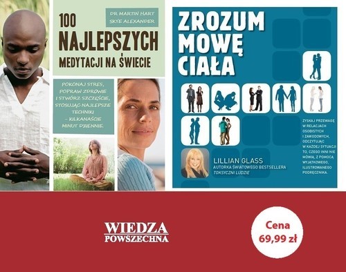 okładka Zrozum mowę ciała / 100 najlepszych medytacji na świecie Pakiet książka