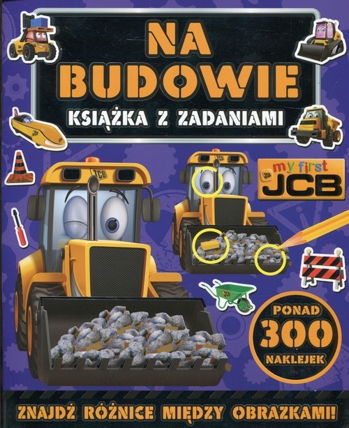 okładka Na budowie My first JCB Książka z zadaniami książka