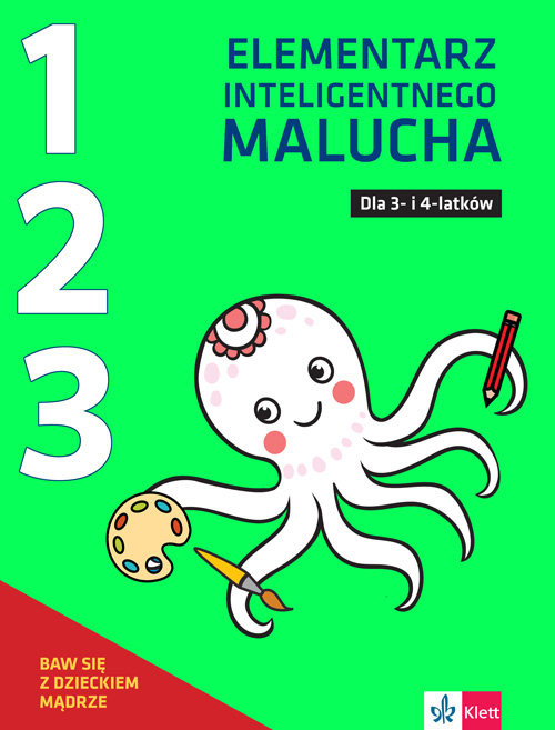 okładka Elementarz inteligentnego malucha dla 3- i 4-latków, cz. 1, 2, 3 książka