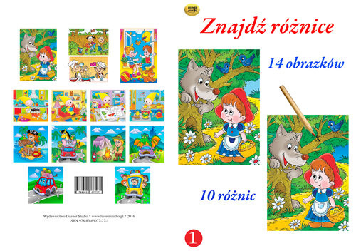 okładka Znajdź różnice Zeszyt 1 książka