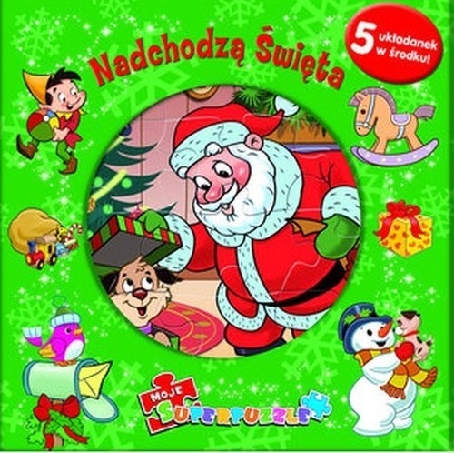 okładka Nadchodzą Święta Moje superpuzzle książka | Eaves Katherine